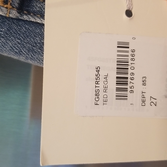 💕FAVORITE DAUGHTER💕 The Sara High Rise Skinny Jean ~ Ted Regal Blue 27 NWT - Picture 15 of 16